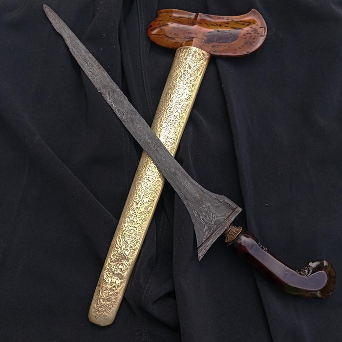 Keris Tilam Pamor Tirto Tumetes & Rojo Gundolo Gonjo Sumber emas Tangguh Mataram Sepuh