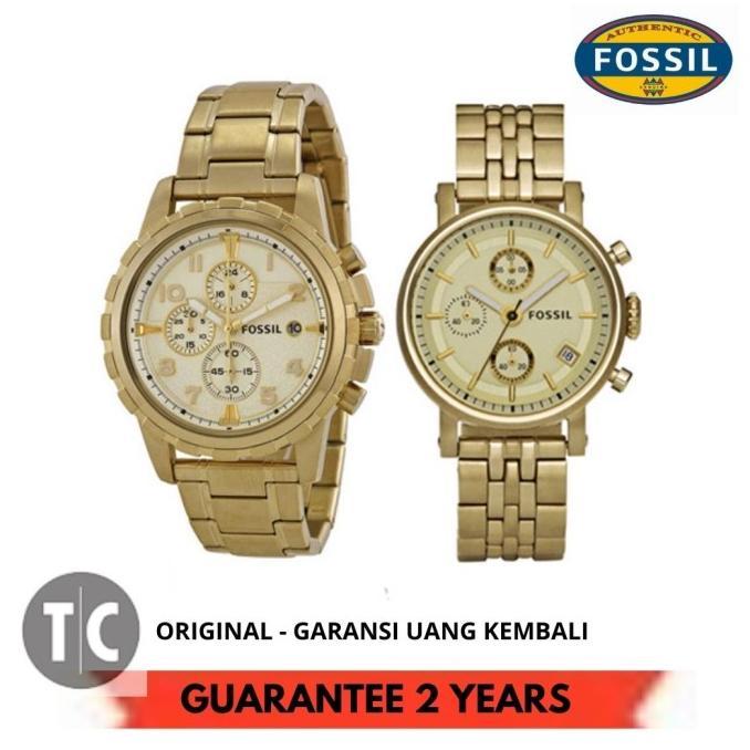 Promo / Terlaris Couple Fs4867 Es2197 Gold Original Terbaik