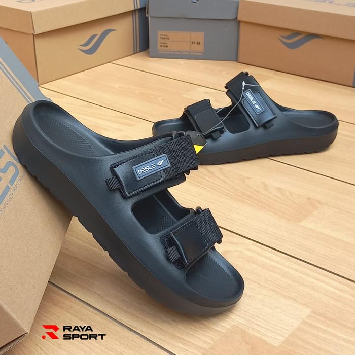 SANDAL DESLE TOKYO SERIES BLACK SANDAL ORIGINAL DESLE