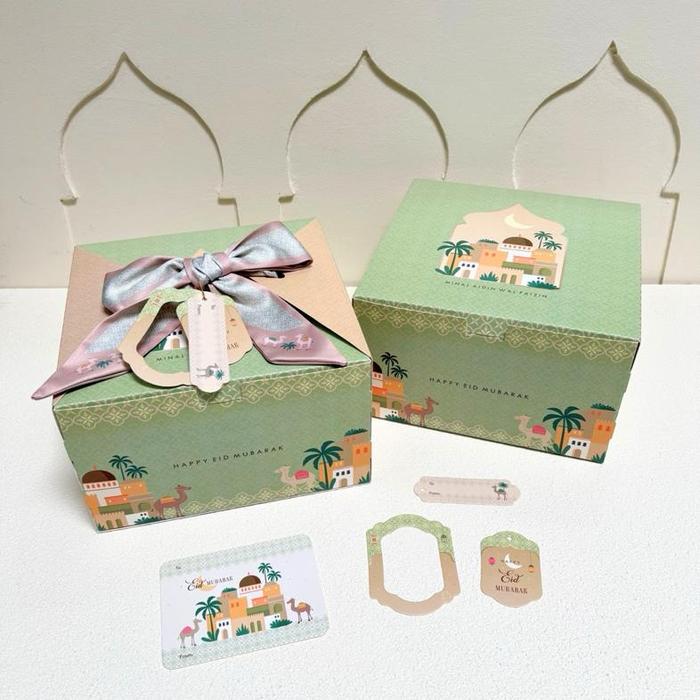 READY!! SPESIAL LEBARAN!! 5 Set Box Jinjing Twilly Ishana 25x25x10 22x22x12 20x20x12 Box Kue Lapis I