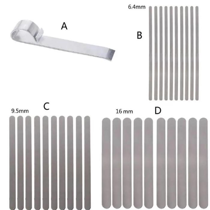 H58E Gelang Aluminium Kosong Gelang Baja Tahan Karat Gelang Bending Batang Diy Alat Pembuat Perhiasa