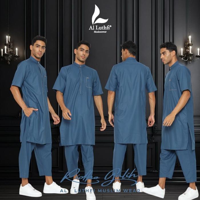 Al Luthfi - Setelan Baju Pakistan ANTI UV - Setelan Baju Kurta Muslim Premium