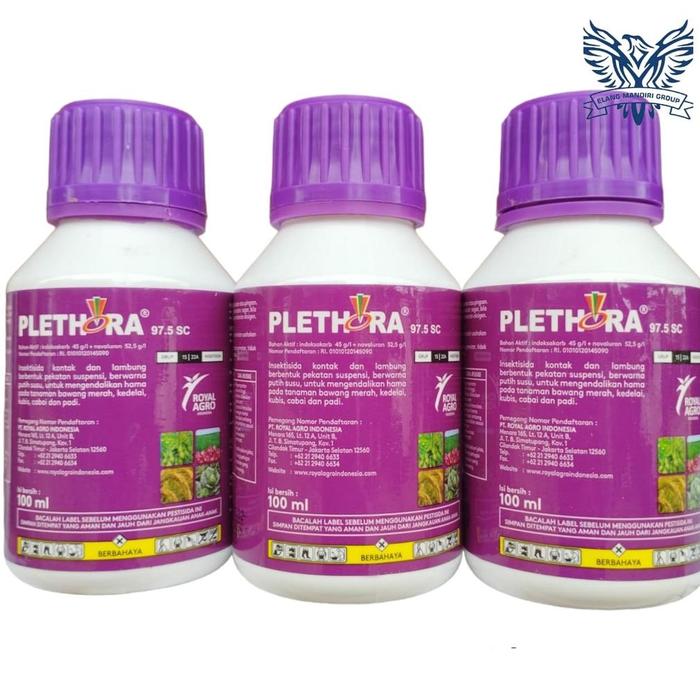 ADA PLETHORA 97.5SC 100ML INSKTISIDA INDOSAKARB 45G/L + NOVALURON 52.5G/L BASMI HAMA SERANGGA ROYAL 