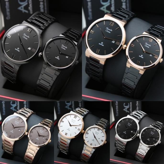 Promo / Terlaris ALEXANDRE CHRISTIE AC8564 AC 8564 SAPPHIRE GLASS JAM WANITA ORIGINAL Terbaik