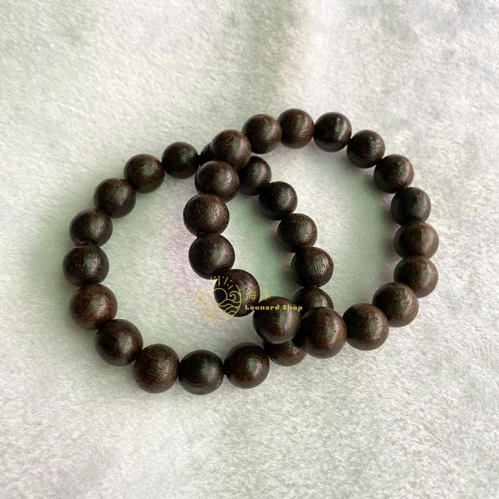 GELANG GAHARU MERAUKE HITAM WANGI TENGGELAM KUALITAS ASLI SUPER / NATURAL AGARWOOD UNISEX BRACELET /