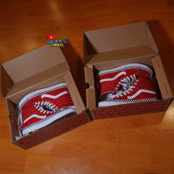 VANS Sk8-Hi RED ORIGINAL [ SEPATU/SHOES ] IMPORT [ PT NAVYA ]