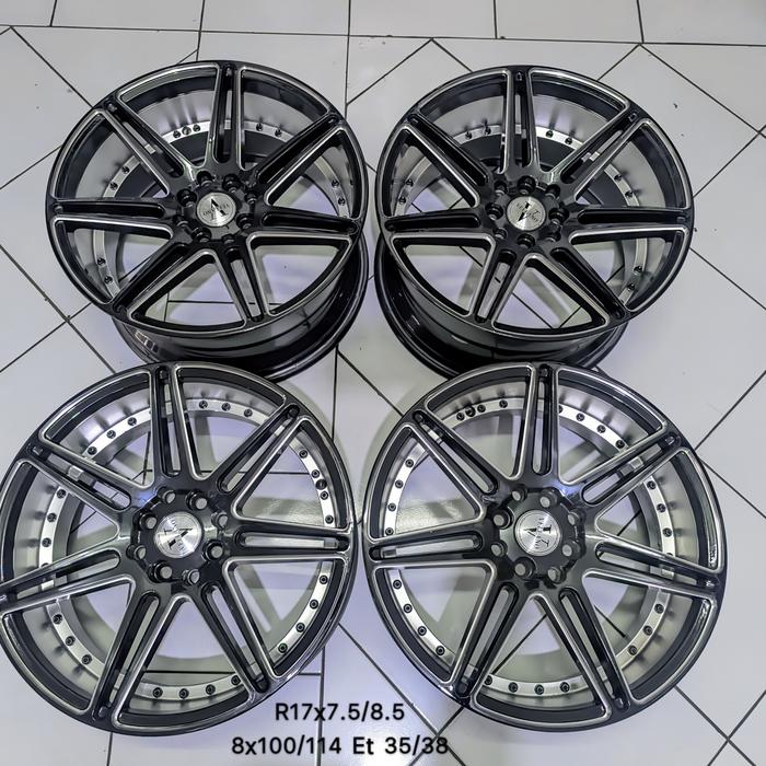 Velg Vellano R17 Pcd 8 x 100/114 lebar 7.5/8.5 et 38/35