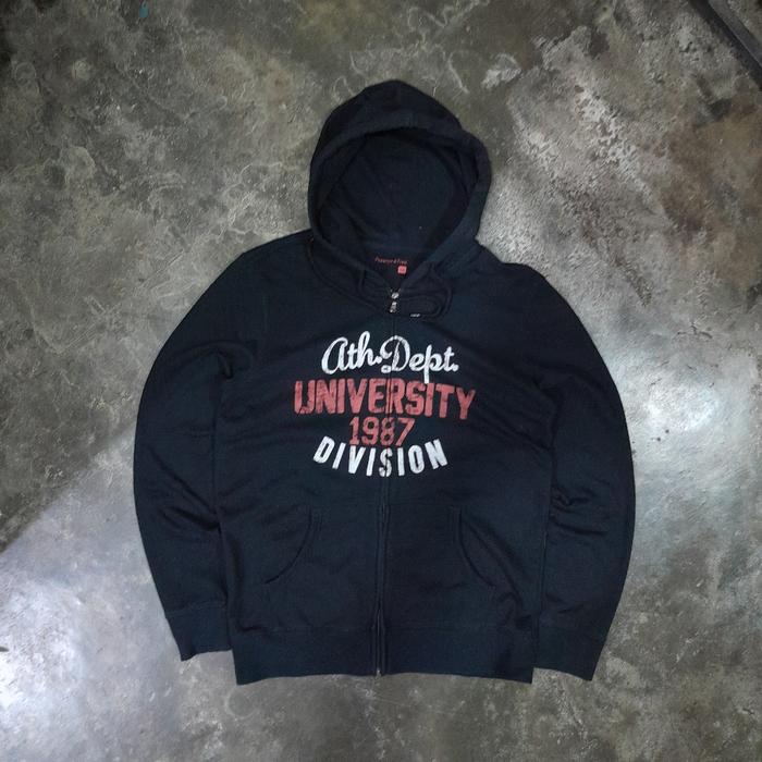 FLORENCE & FRED ZIPPER HOODIE BLACK