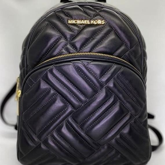 Michael Kors Abbey Medium Backpack Black Original Product