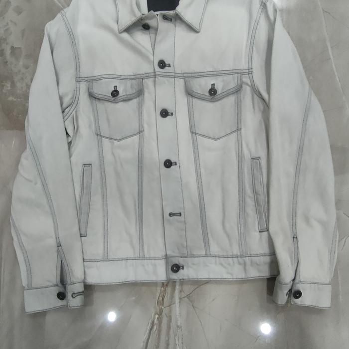 Jaket jeans premium pria merk Mango original