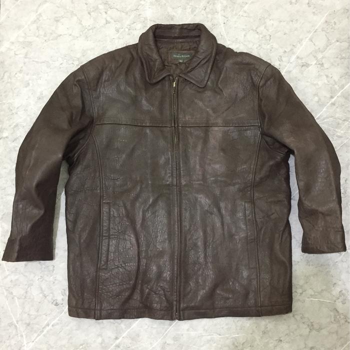 jaket kulit pria original import frion by rogatis second