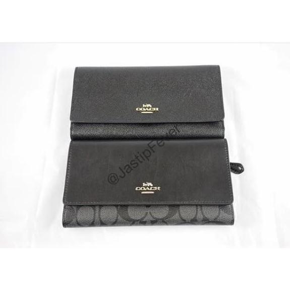Coach Crossgrain Trifold Wallet / Trifold Wallets In Signature Canvas Original Product