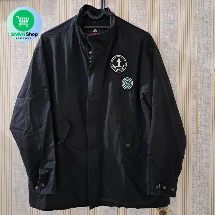 Jaket outdoor AWK bahan katun dua layer non hoodie