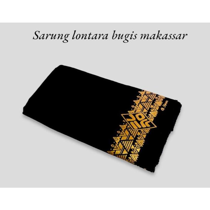 Sarung Lontara sarung bugis Makassar sarung pria sablon sarung toraja hitam sarung bugis terbaru 202