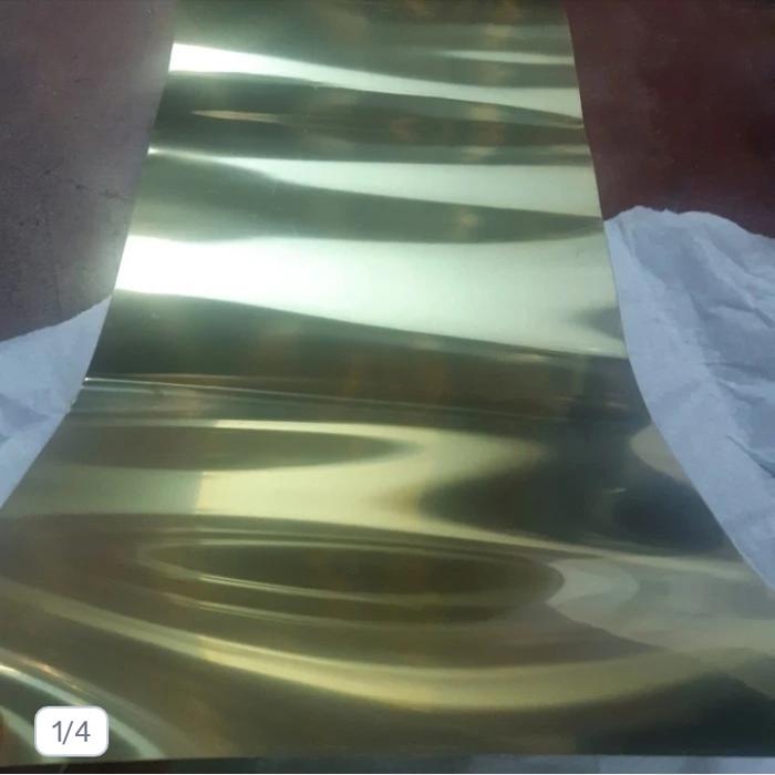 plat kuningan lembaran 0,2mm 36 × 120cm