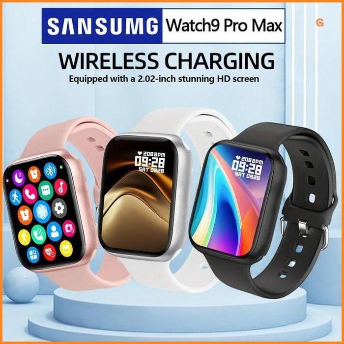 new Garansi 1tahun2024 NEW Sumsung Watch9 Original SmartWatch 2.02 Inci Layar Sentuh 45Mm Layar Penu