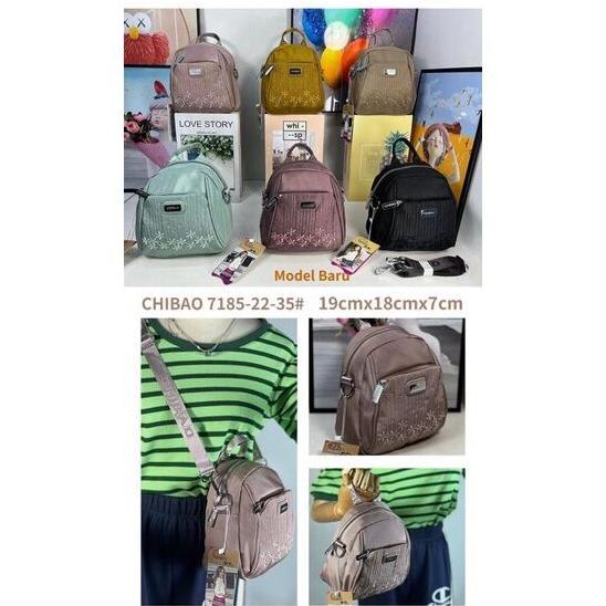 Tas selempang Chibao 7185-22 Bahan Kanvas Model Terbaru. Tas Chibao ORI Chibao Import Tas wanita Imp