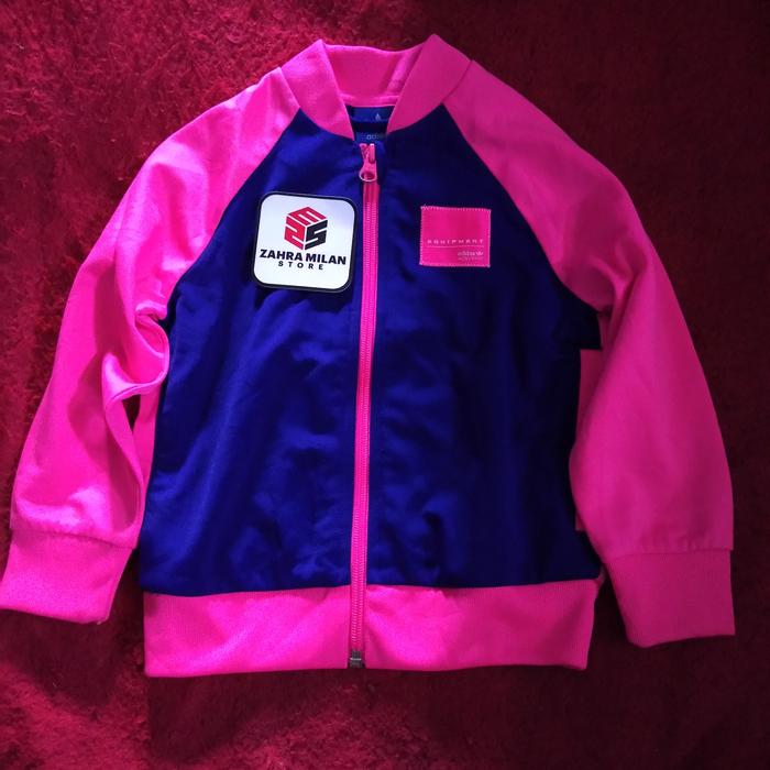 Jaket anak Adidas Pink Navy Equipment Original Preloved