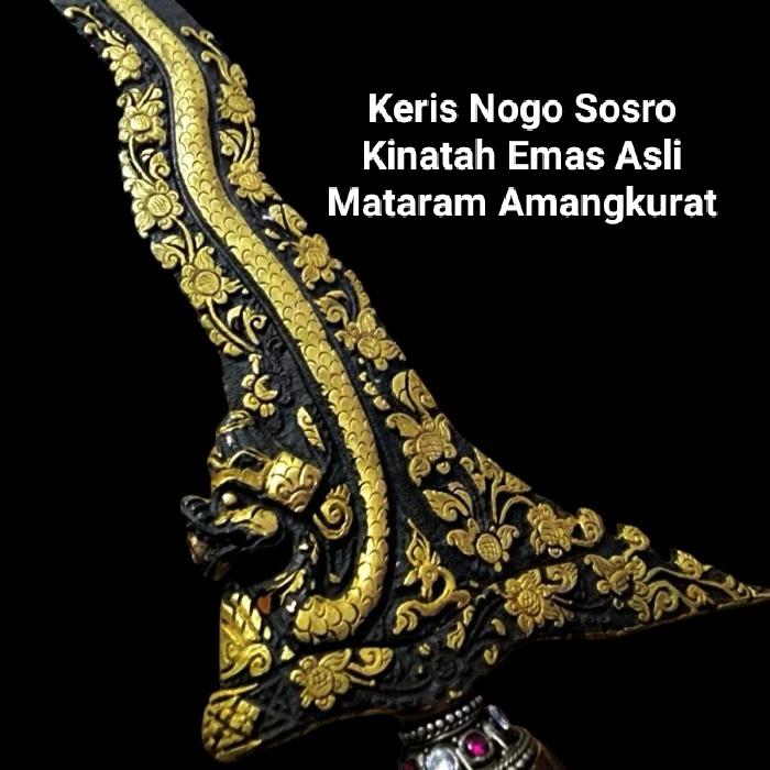 Keris Naga Sasra Kinatah Emas Asli Tangguh Mataram Amangkurat Tua Istimewa