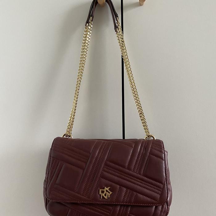 Dkny shoulder bag lamb skin