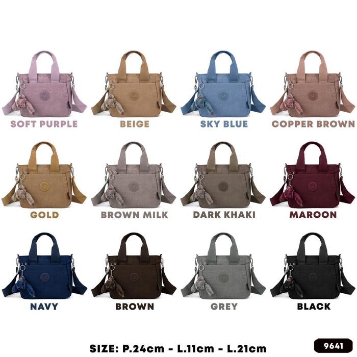 Tas selempang KP 2038 / 9641 bahan nylon. Tas wanita tas slempang wanita import Tas selempang BEST S