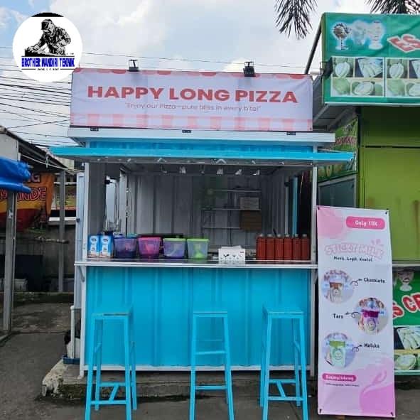booth semi container. UK 2 x2 m