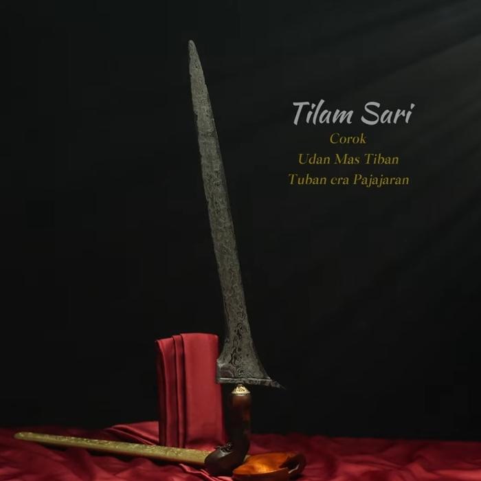 Keris Corok Tilam Sari Pamor Udan Mas Tiban Pajajaran