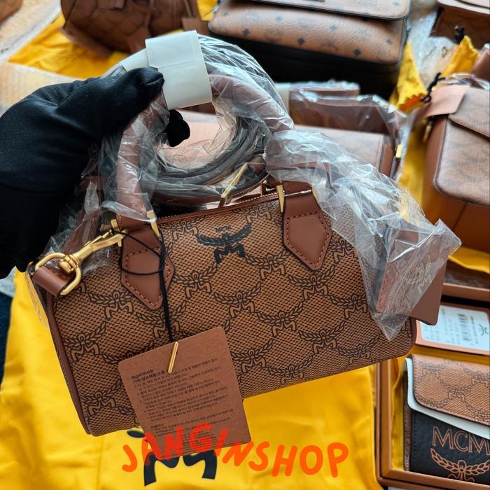 MCM Ella Lauretos Boston Mini Bag MWBESEA09CO (READY)