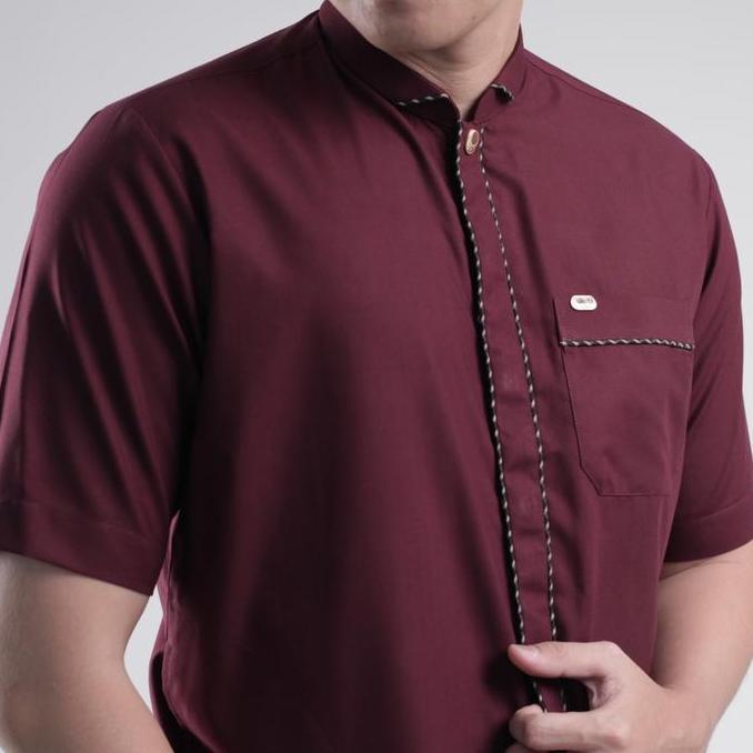 Muslim Qori Apparel Signature Anas bin Al Nadhar Baju Koko Pria (Lengan Pendek) NAS-1 New 100% origi