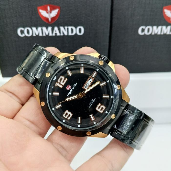 Jam tangan pria Commando CM6009G-BRGDB#Commando CM6009G#CM6009G-BRGDB