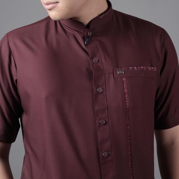 Muslim Qori Apparel Reguler Baju Koko Casual Suhail (Lengan Pendek) SUH-1 Terbaik 100% original