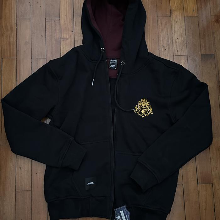 Jaket hoodie HARRY POTTER. Original. Hitam. Size S. Baru dan Lengkap Tag.