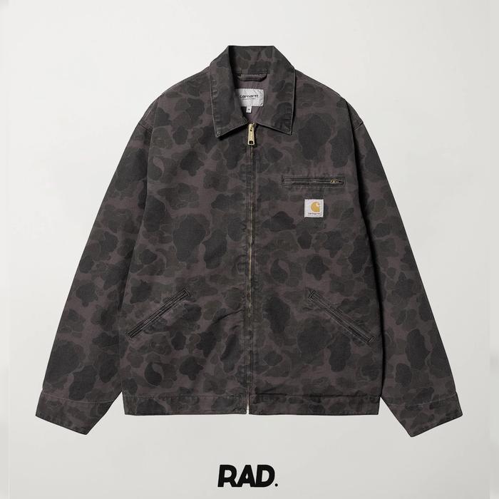 Carhartt WIP Duck Detroit Jacket Green/Graphite (Garment Dyed) Original