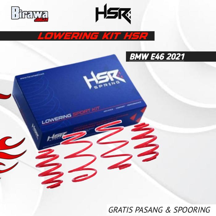 Per Ceper BMW E46 / Coil Spring Lowering Kit HSR Buat BMW E46 ( Gratis Pasang )