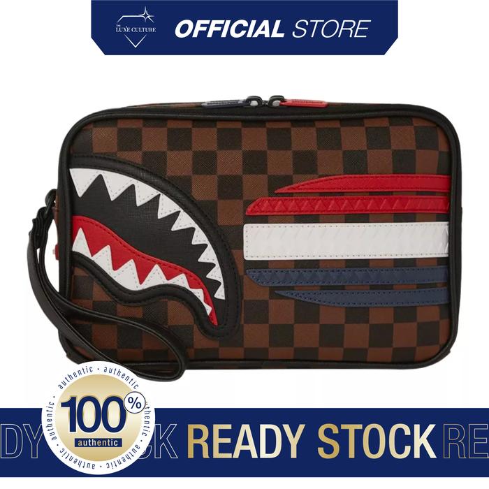 Sprayground Sharks In Paris GT Toiletry / Tas Branded Original