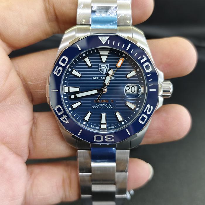 VRTAG TH TAGHEUR AQUARACER 43MM DIAL BLUE
