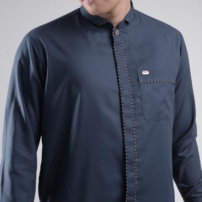 Muslim Qori Apparel Signature Anas bin Al Nadhar Baju Koko Pria (Lengan Panjang) NAS-2 Terbaru 100% 