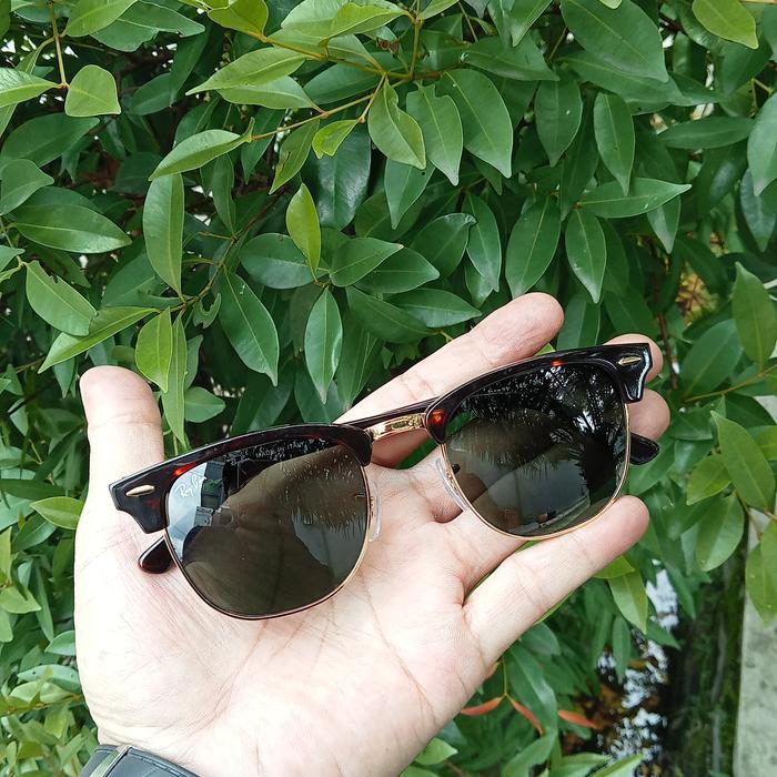 rayban clubmaster RB 3016 w0366 frame tertoise lensa G15