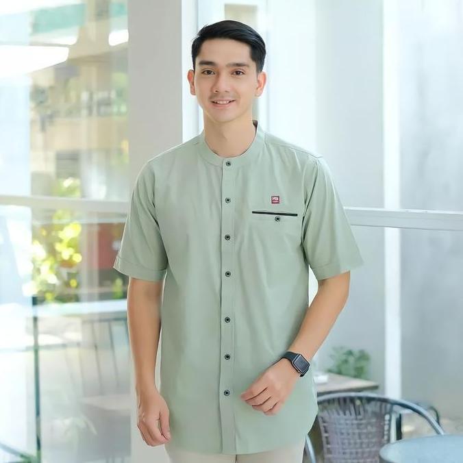Terbaru Kemeja Koko Lengan Pendek Warna Lilac Polos Bahan Toyobo Fodu Baju Koko Trending 2024 Atasan