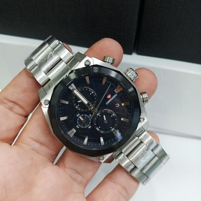 Jam tangan pria Commando CM7009G-3SDBBB#Commando CM7009G#CM7009G-3SBDBBB