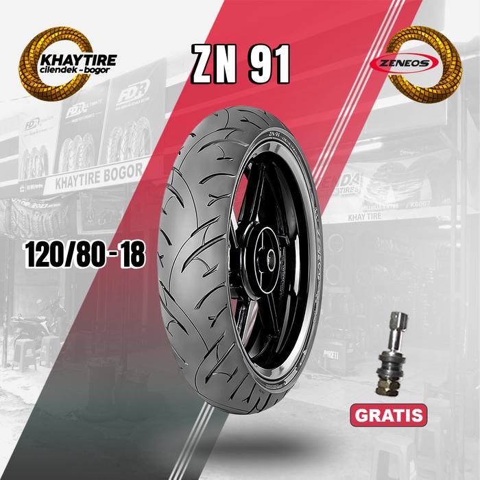 Ban Motor Rx King Tiger Thunder ZENEOS ZN91 120/80 Ring 18 Tubles