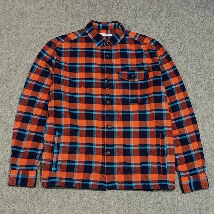 Kemeja flanel pria lengan panjang ZARA size M second