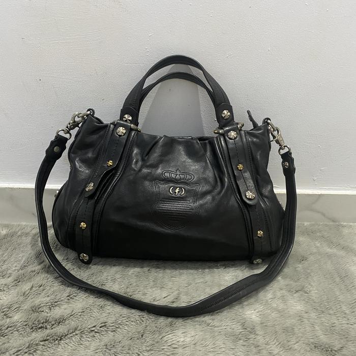 Sling and shoulder bag hitam kulit dr cettu