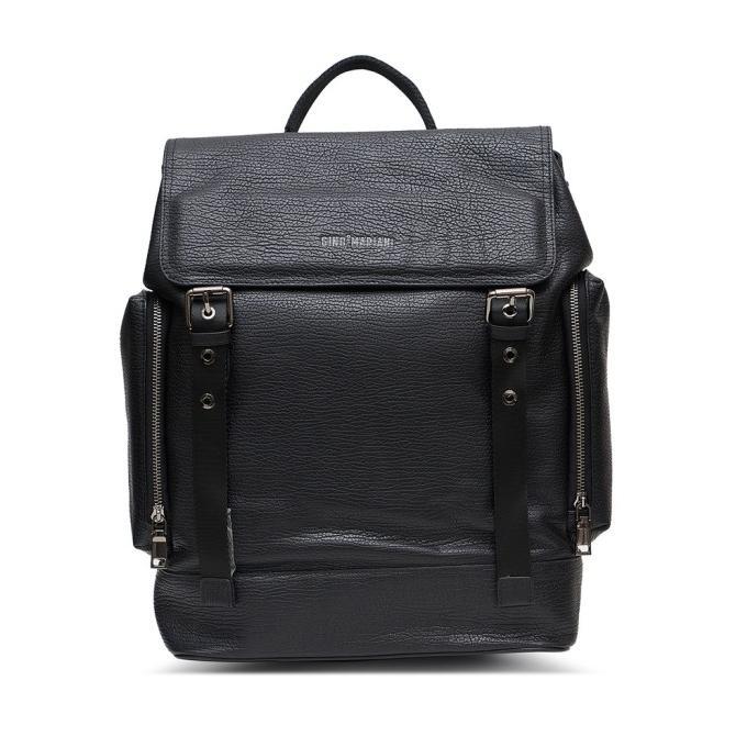 Promo || Tas Kulit Ransel Pria Gino Mariani Ermanno Hitam High Quality