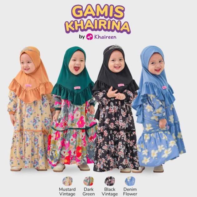 Khaireen Gamis Khairina (Etalase 2) Gamis Anak Gamis Anak Rayon Motif Gamis Bayi Balita Gamis Aqiqah