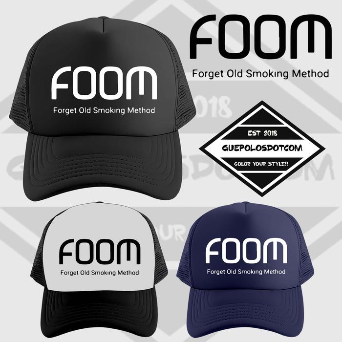 TOPI JARING TRUCKER FOOM/Forget Old Smoking Method - Topi jaring Forget Old Smoking Method(FOOM) - T