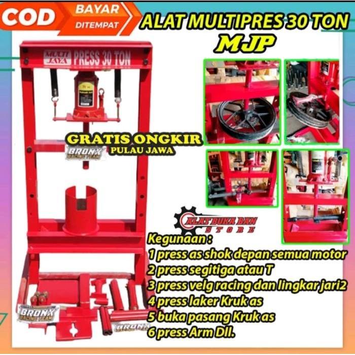 Paket Alat Pres Velg 30 ton/20 Ton pres velg segitiga kruk as dll