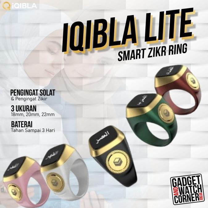 Promo / Terlaris iQibla Zikr Smart Ring Lite Cincin Pintar Tasbih Zikir Muslim Digital Terbaik