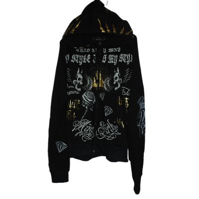 Hoodie bekas minute mirth LD 120cm hitam X hand very good condition rare items