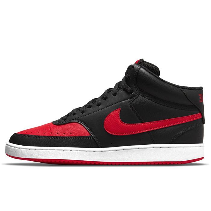 SEPATU SNEAKERS NIKE COURT VISION MID BLACK RED ORIGINAL BIG SIZE 46
